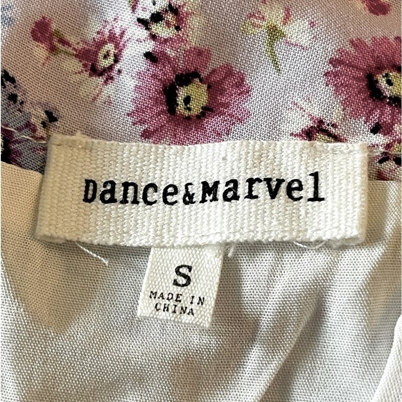 Dance & Marvel Women's Floral Ruffled Casual A-Line Mini Skirt, Sz S - Picture 3 of 3